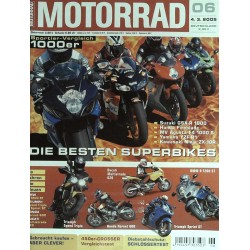 Motorrad Nr.6 / 4 März 2005 - Die besten Superbikes