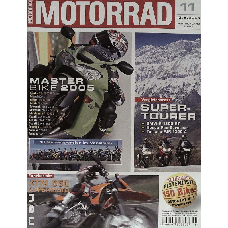 Motorrad Nr.11 / 13 Mai 2005 - Master Bike 2005