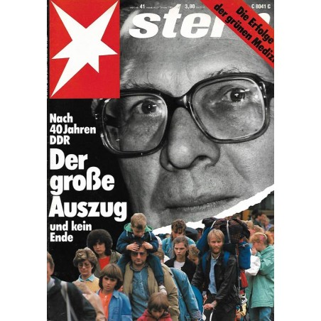 stern Heft Nr.41 / 5 Oktober 1989 - Der große Auszug