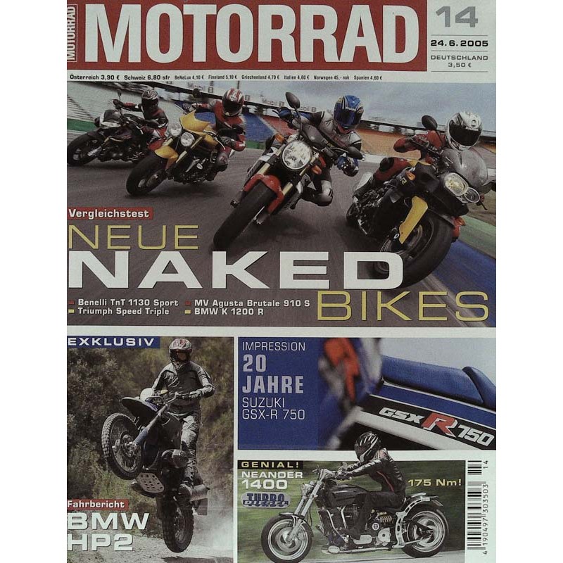 Motorrad Nr.14 / 24 Juni 2005 - Neue Naked Bikes