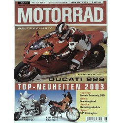 Das Motorrad Nr.16 / 19 Juli 2002 - Ducati 999