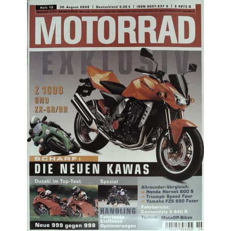 Motorrad Nr.19 / 30 August 2002 - Kawasaki Z 1000