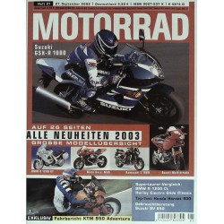 Motorrad Nr.21 / 27 September 2002 - Große Modellübersicht