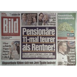 Bild Zeitung Freitag, 28 November 2025 - Pensionäre teurer