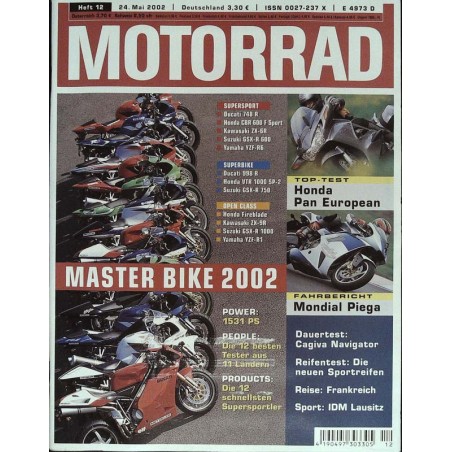 Motorrad Nr.12 / 24 Mai 2002 - Master Bike 2002