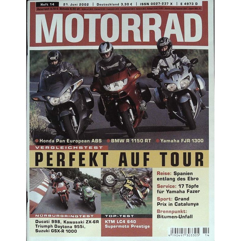 Motorrad Nr.14 / 21 Juni 2002 - Perfekt auf Tour