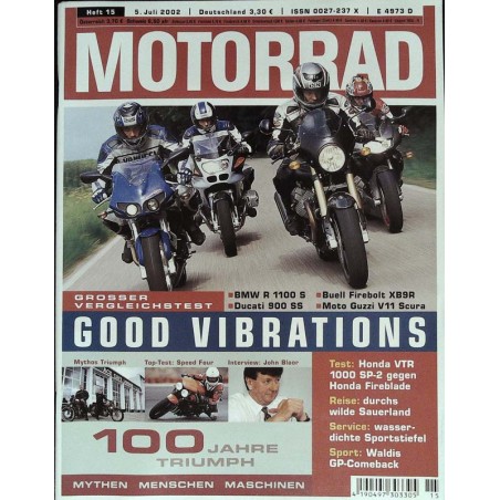 Das Motorrad Nr.15 / 5 Juli 2002 - Good Vibrations
