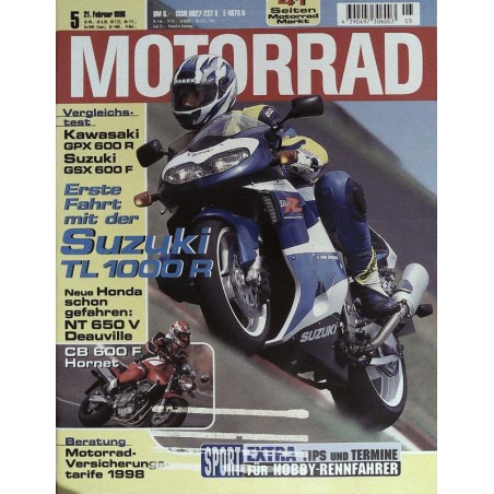 Motorrad Nr.5 / 21 Februar 1998 - Suzuki TL 1000 R