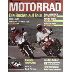 Das Motorrad Nr.13 / 11 Juni 1988 - Die Besten auf Tour