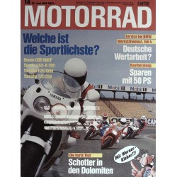 Motorrad Nr.14 / 25 Juni 1988 - Welche ist die Sportlichste?