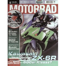 Motorrad Nr.4 / 7 Februar 1998 - Kawasaki ZX-6R