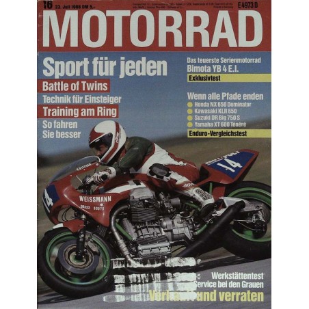 Motorrad Nr.16 / 23 Juli 1988 - Sport für jeden
