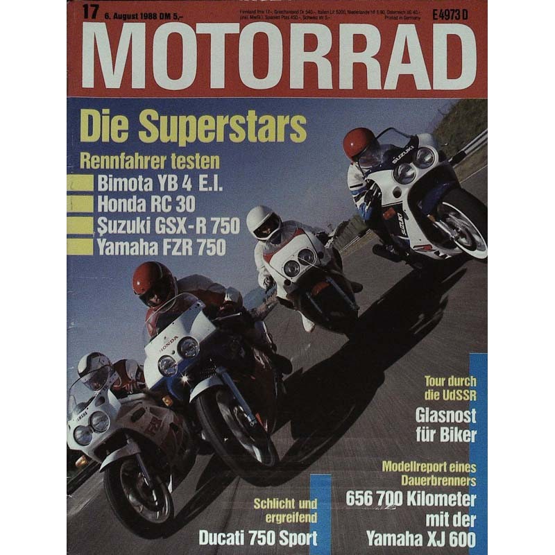 Motorrad Nr.17 / 6 August 1988 - Die Superstars