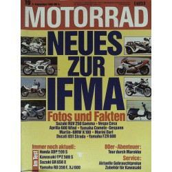 Motorrad Nr.19 / 3 September 1988 - Neues zur IFMA