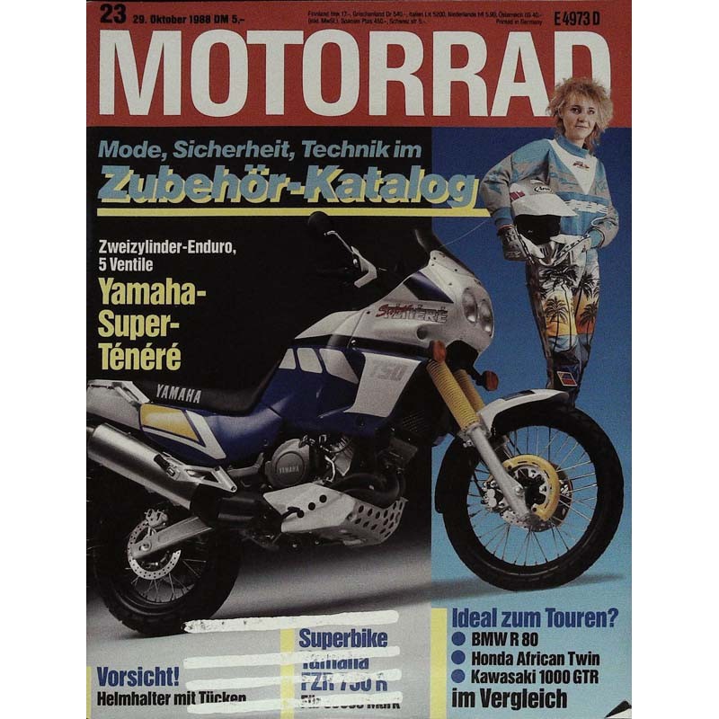 Motorrad Nr.23 / 29 Oktober 1988 - Yamaha Super-Tenere