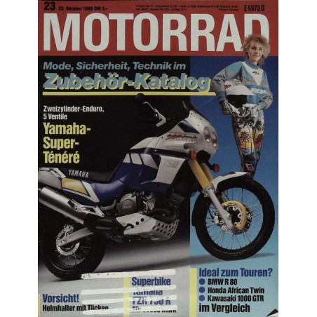 Motorrad Nr.23 / 29 Oktober 1988 - Yamaha Super-Tenere