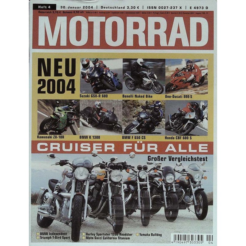 Das Motorrad Nr.4 / 30 Januar 2004 - Cruiser für alle