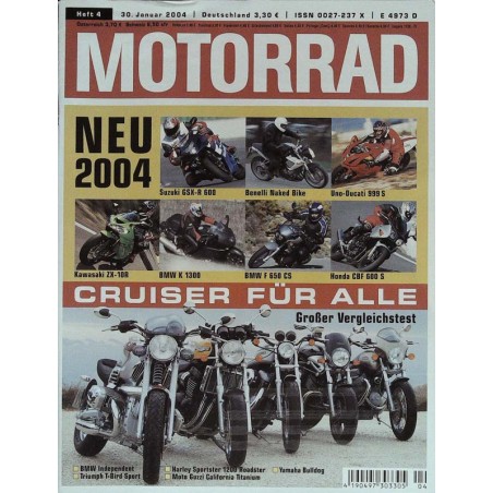 Das Motorrad Nr.4 / 30 Januar 2004 - Cruiser für alle