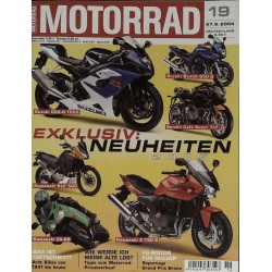 Motorrad Nr.19 / 28 August 2004 - Exklusiv Neuheiten