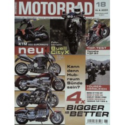Motorrad Nr.18 / 13 August 2004 - 4 x Bigger is Better