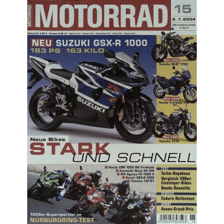 Motorrad Nr.15 / 2 Juli 2004 - Suzuki GSX-R 1000
