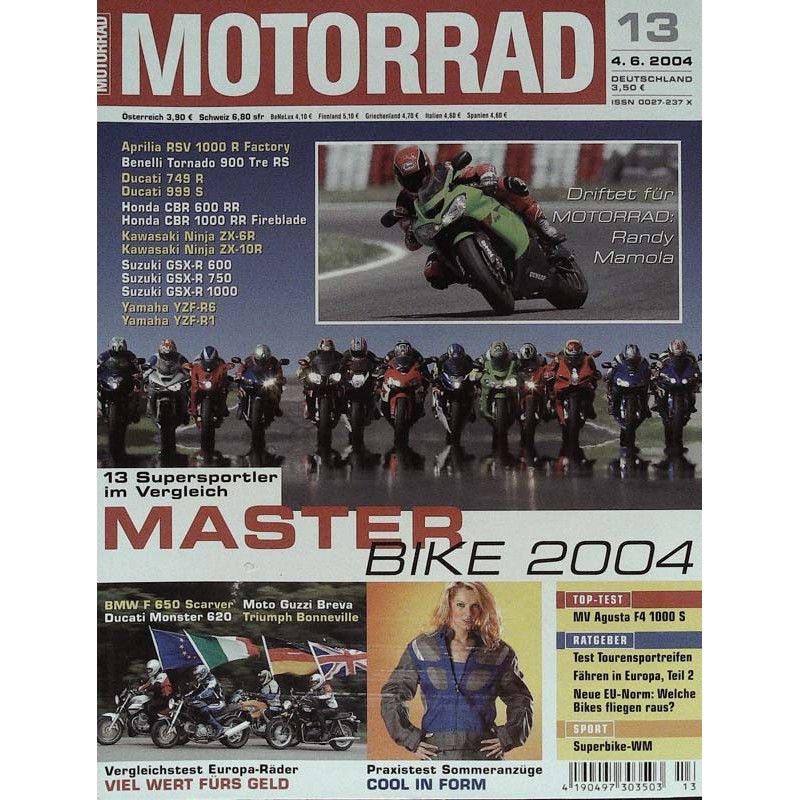 Motorrad Nr.13 / 4 Juni 2004 - Master Bike