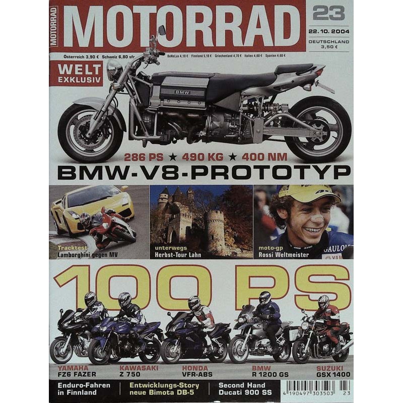 Motorrad Nr.23 / 22 Oktober 2004 - BMW V8 Prototyp