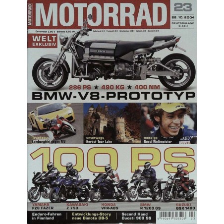 Motorrad Nr.23 / 22 Oktober 2004 - BMW V8 Prototyp