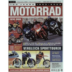Motorrad Nr.26 / 5 Dezember 2003 - Vergleich Sporttourer