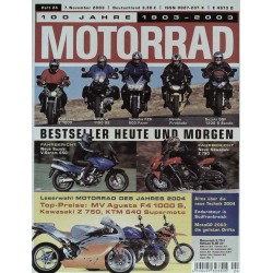 Motorrad Nr.24 / 7 November 2003 - Besteller heute & morgen