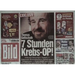 Bild Zeitung Montag, 1  Dezember 2025 - 7 Stunden Krebs-OP!