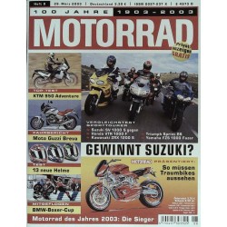 Motorrad Nr.8 / 28 März 2003 - Vergleichstest Sporttourer