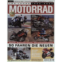 Motorrad Nr.6 / 28 Februar 2003 - So fahren die Neuen