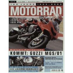Motorrad Nr.15 / 4 Juli 2003 - Kommt Guzzi MGS/01