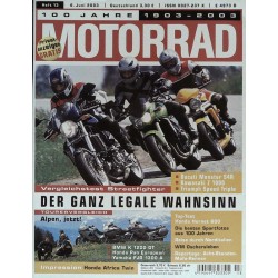 Motorrad Nr.13 / 6 Juni 2003 - Vergleichstest Streetfighter