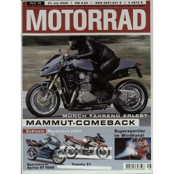 Motorrad Nr.16 / 21 Juli 2000 - Mammut-Comeback