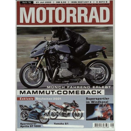 Motorrad Nr.16 / 21 Juli 2000 - Mammut-Comeback