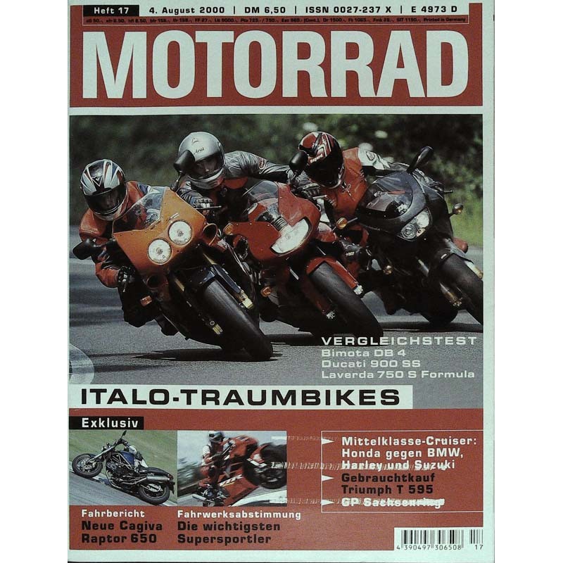 Motorrad Nr.17 / 4 August 2000 - Italo Traumbikes
