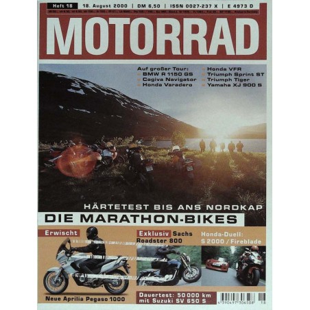 Motorrad Nr.18 / 18 August 2000 - Die Marathon Bikes