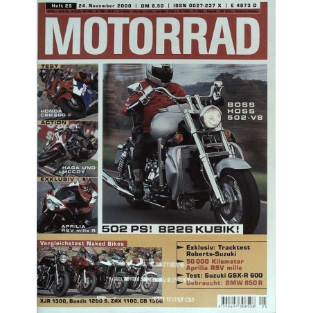 Motorrad Nr.25 / 24 November 2000 - Boss Hoss 502-V8