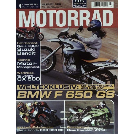 Motorrad Nr.4 / 4 Februar 2000 - BMW F 650 GS