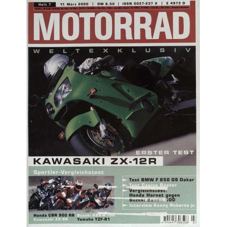 Motorrad Nr.7 / 17 März 2000 - Kawasaki ZX-12R