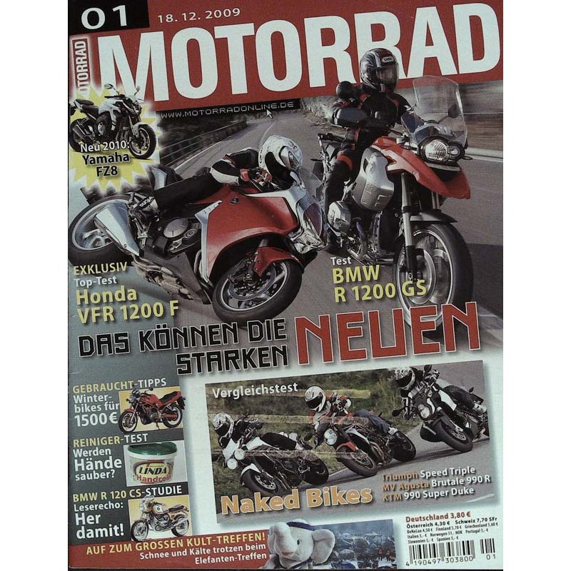 Das Motorrad Nr.1 / 18 Dezember 2009 - Die starken Neuen