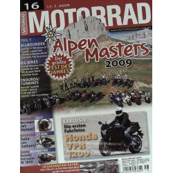 Motorrad Nr.16 / 17 Juli 2009 - Alpen-Masters 2009