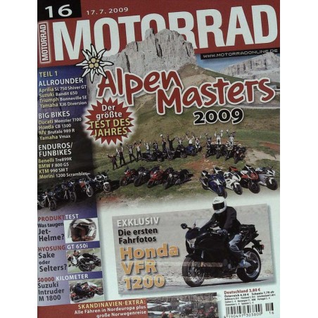 Motorrad Nr.16 / 17 Juli 2009 - Alpen-Masters 2009