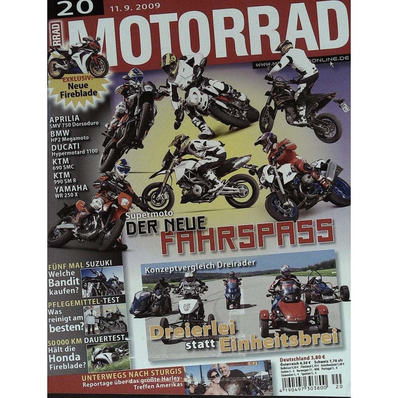 Motorrad Nr.20 / 11 September 2009 - Der neue Fahrspass