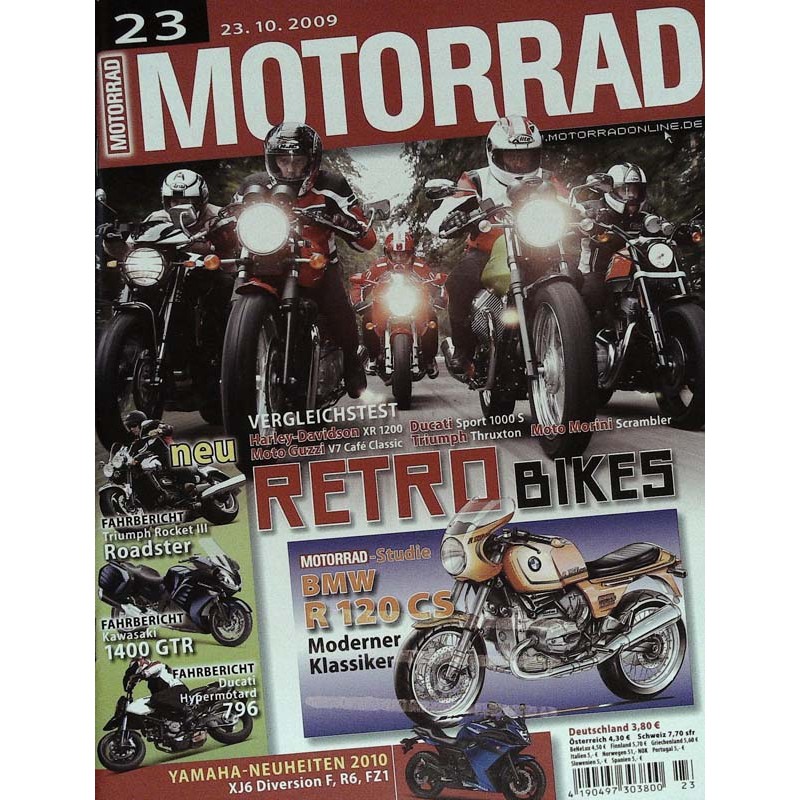Motorrad Nr.23 / 23 Oktober 2009 - Retro Bikes