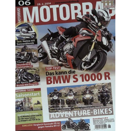 Motorrad Nr.6 / 28 Februar 2014 - BMW S 1000 R