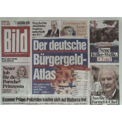 Bild Zeitung Dienstag, 9 Dezember 2025 - Bürgergeld-Atlas