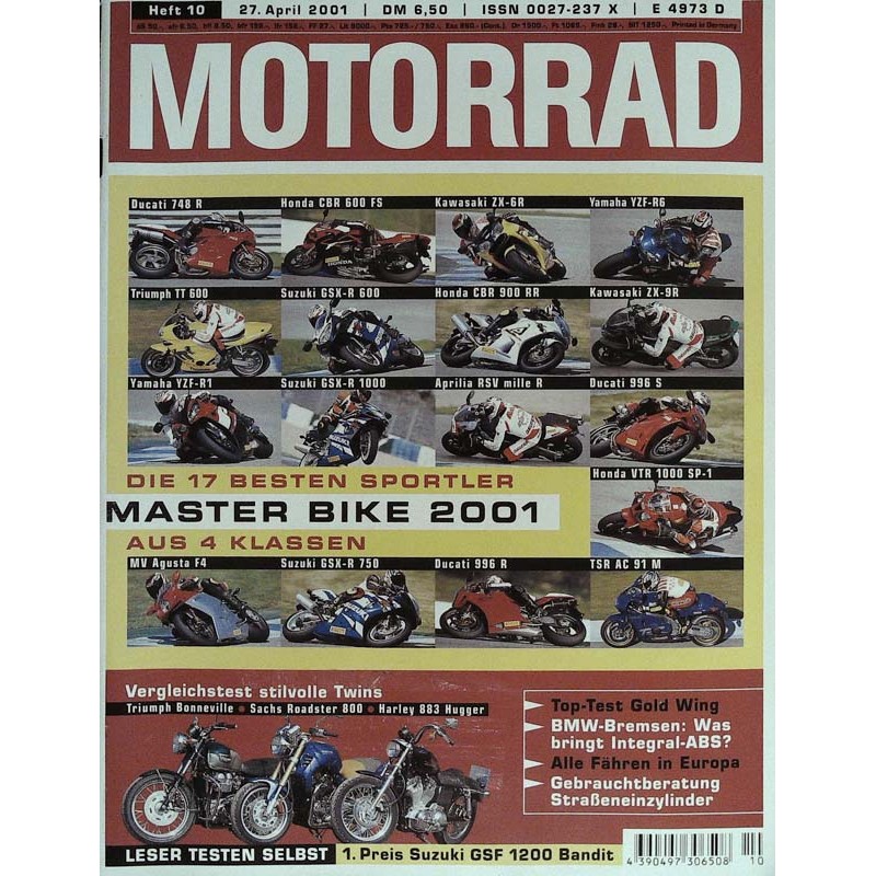 Motorrad Nr.10 / 27 April 2001 - Master Bike